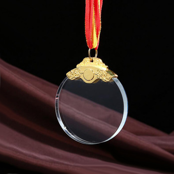 Médaille en cristal publicitaire